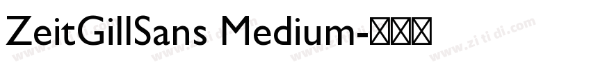 ZeitGillSans Medium字体转换